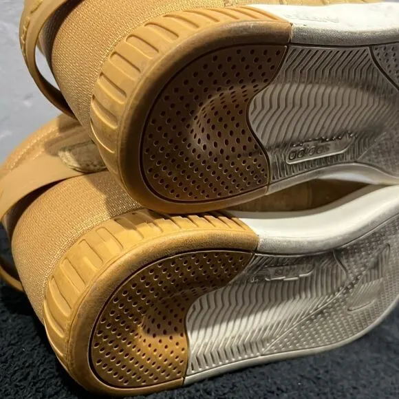🔥🔥 Adidas Tubular Invader Tan Suede Hi-Top Strap Sneaker Shoes Men Sz 6 - EUC