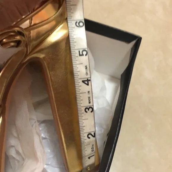 - GOLDEN platform sandals heels ankles straps wrap.