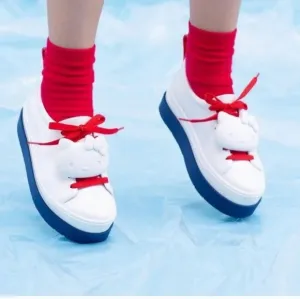 💜 Melissa Hello Kitty Limited Edition Shoes Jelly Sneakers Bow Cat Face Size 8