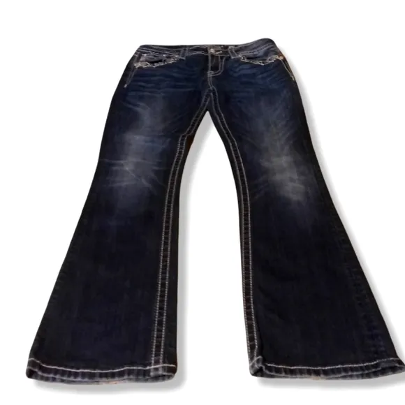 * MISS ME: TRAIL BLAZER SKINNY JEAN'S WOMEN'S 30 DRAK WASH COLOR