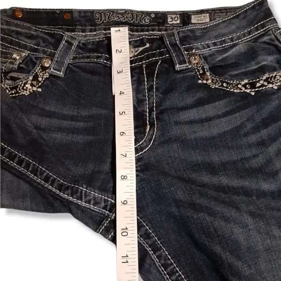 * MISS ME: TRAIL BLAZER SKINNY JEAN'S WOMEN'S 30 DRAK WASH COLOR