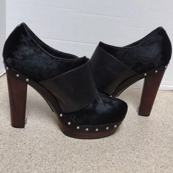 👍 Rare Vintage Y2K UGG Booties Heels Size 9 Dancer 4.5&quot; A8