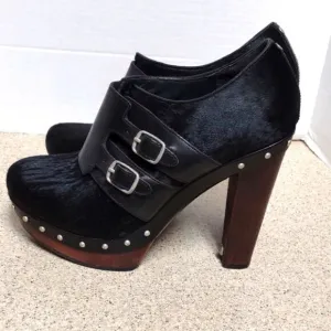 👍 Rare Vintage Y2K UGG Booties Heels Size 9 Dancer 4.5&quot; A8