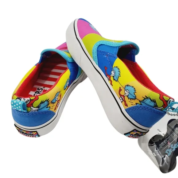 🆕️ SKECHERS Dr Seuss “Thing Ran Up” Kids Shoes Sneaker