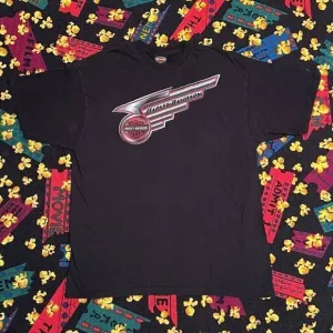 ‘12 Harley David Lazy Boyz Oslo Norway Front &amp; Back Graphic Tee Shirt / Size XL