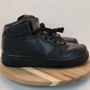 2008 Nike Air Force 1 Mid Black 315123-001 Mens sz 10