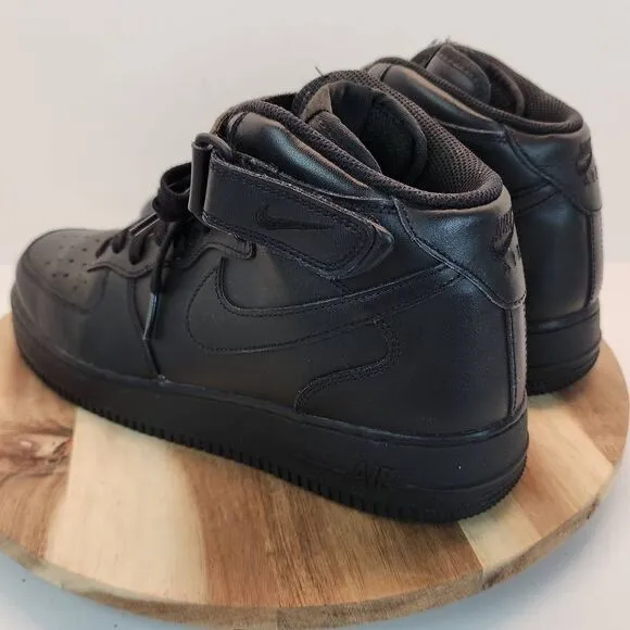 2008 Nike Air Force 1 Mid Black 315123-001 Mens sz 10