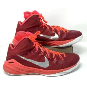2014 Nike  Hyperdunk TB Gym High Top Basketball Sneakers Red &amp; Orange Mens SZ 14