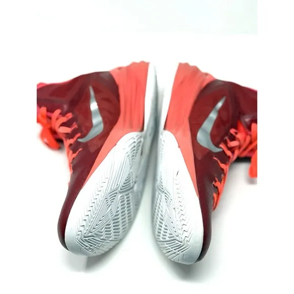 2014 Nike  Hyperdunk TB Gym High Top Basketball Sneakers Red &amp; Orange Mens SZ 14
