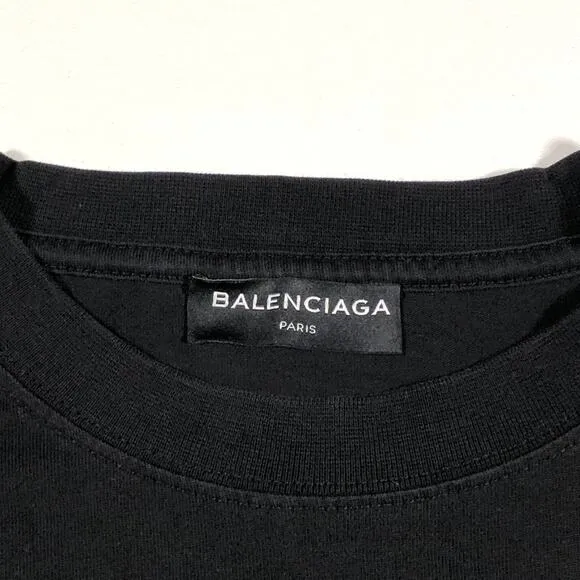 2017 Balenciaga Political Campaign Tee T Shirt Black Size Small S Designer B8