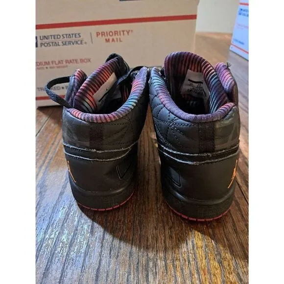3 Youth Nike 747092-001 Jordan I Flight 3 Premium GG Hi Top Sneakers Pink Soles