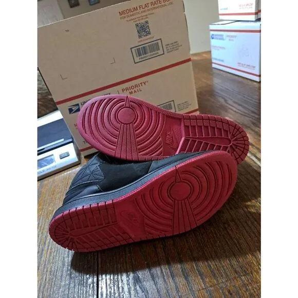 3 Youth Nike 747092-001 Jordan I Flight 3 Premium GG Hi Top Sneakers Pink Soles