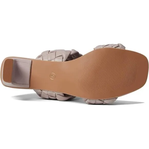 42 Gold Sandals Connie Lilac Woven Leather Heels