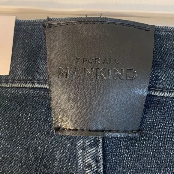 7 FOR ALL MANKIND JEANS DARK WASH ‘EASY BOOT’ HIGH WAISTED BOOT CUT SZ 24 NWT