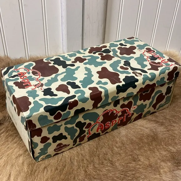 80s Camo Velcro Shoes 3.5 Vintage Pearland Texas