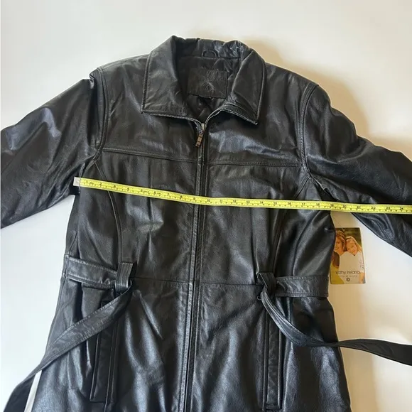 90s/ y2k Vintage Leather Moto Jacket NEW WITH TAGS - Kathy Ireland