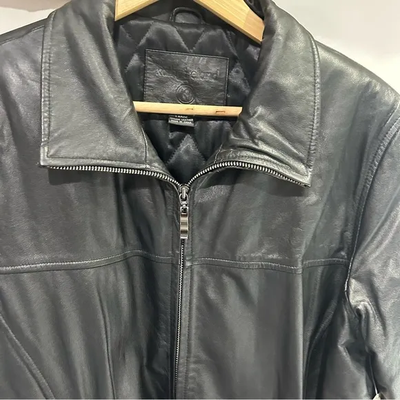 90s/ y2k Vintage Leather Moto Jacket NEW WITH TAGS - Kathy Ireland