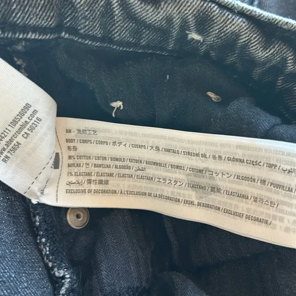 Abercrombie &amp; Fitch The Ankle Straight Ultra High-Rise Jeans Size 27