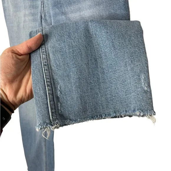 Abercrombie | Curve Love Ankle Straight Ultra High Rise Medium Raw Hem 2/26