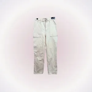 Abercrombie &amp; Fitch AF the 90s Straight Leg Ultra High Rise Curve Love cream car