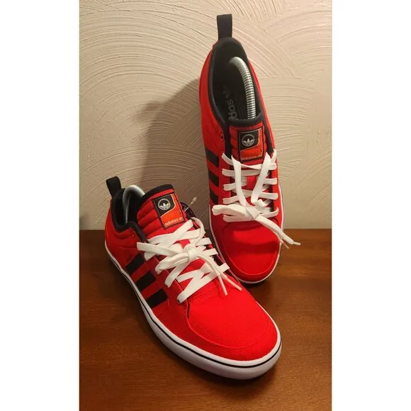 Adidas 2013 Ard1 Low Sneakers Shoes Red Black Stripes Ortholte Insoles New Rare
