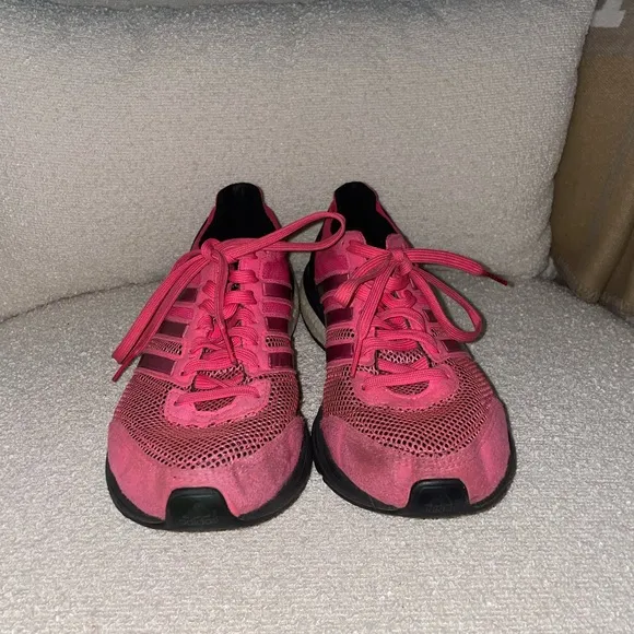 Adidas Adizero Boston Boost Hot Pink Running Athletic Tennis Shoes