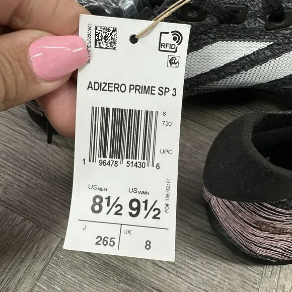Adidas Adizero Prime SP 3 Men's 8.5/Women's 9.5 Spiked Track Shoes