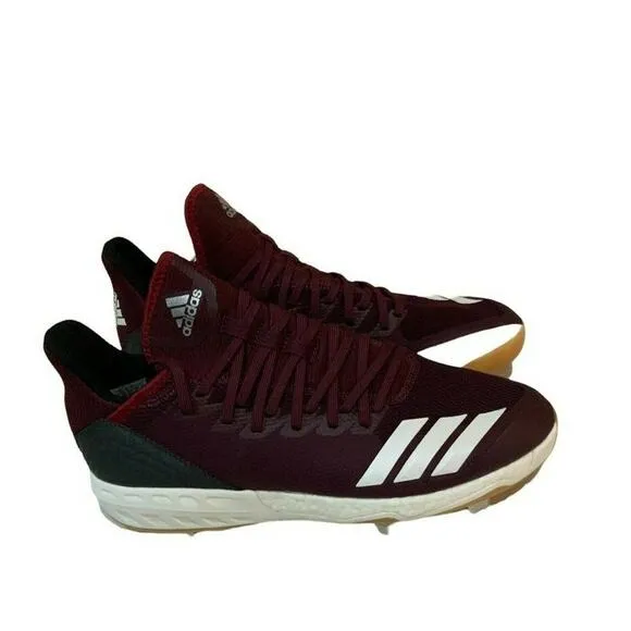 Adidas Boost Icon 4 Baseball Metal Cleats Men's Size 12 Mid Top Athletic Shoes
