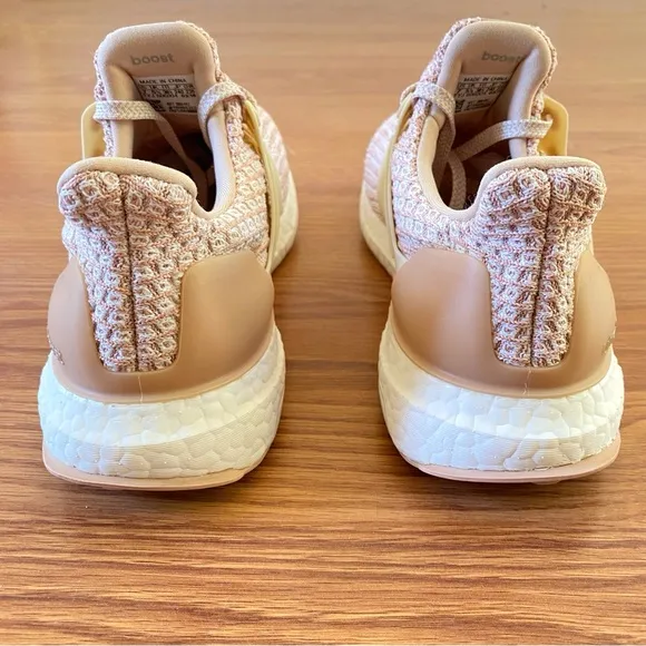Adidas cream pink ash Pearl ultraboost 4.0 knit lace up sneakers athletic shoes