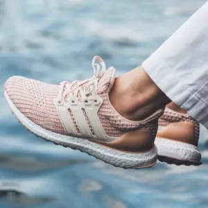 Adidas cream pink ash Pearl ultraboost 4.0 knit lace up sneakers athletic shoes