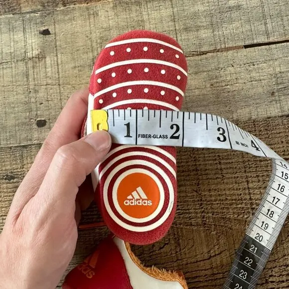 Adidas Fisher Price Vintage Baby Boys Red Orange Crib Shoes