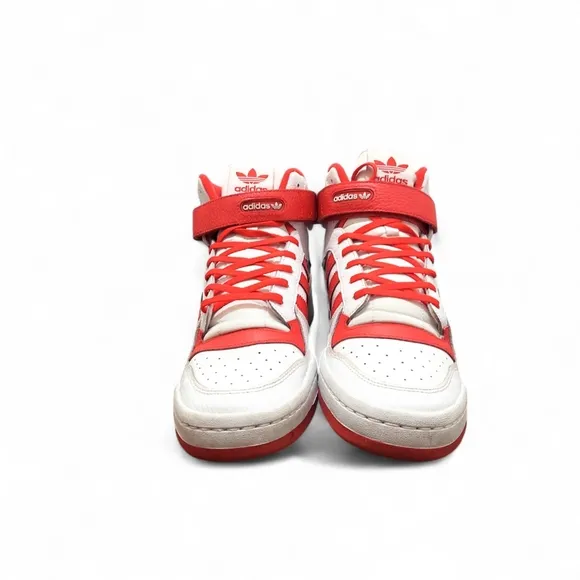 Adidas Forum Red White High Top Basketball Sneakers Men's Size 13