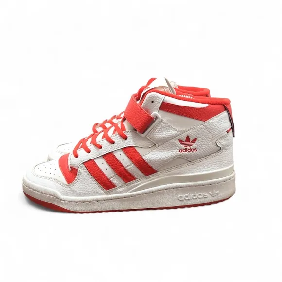 Adidas Forum Red White High Top Basketball Sneakers Men's Size 13