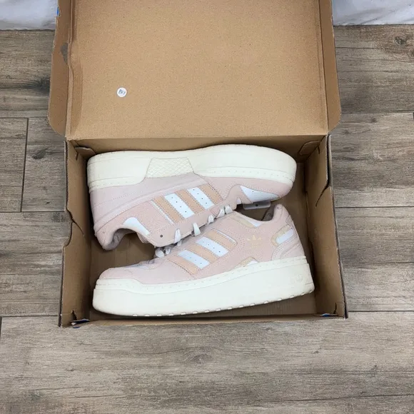 Adidas Forum XLG Low Platform Womens Size 9 Shoes Pink White Cream IE7351