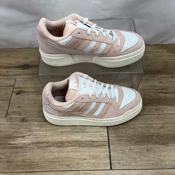 Adidas Forum XLG Low Platform Womens Size 9 Shoes Pink White Cream IE7351