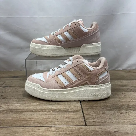 Adidas Forum XLG Low Platform Womens Size 9 Shoes Pink White Cream IE7351