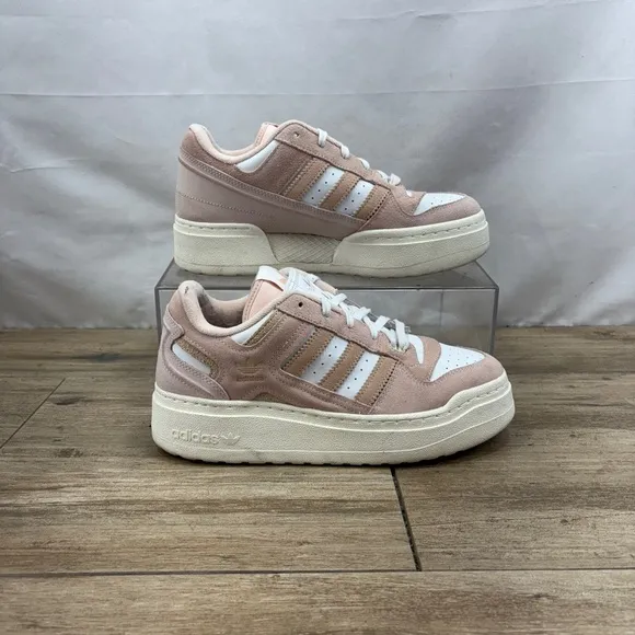 Adidas Forum XLG Low Platform Womens Size 9 Shoes Pink White Cream IE7351