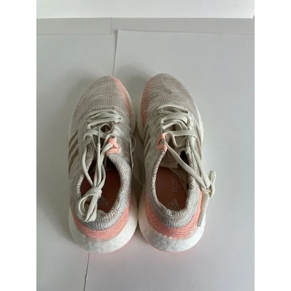 Adidas Girls PureBoost GO Size 6.5 Big Kids Pink Running Shoes Walking Sneakers