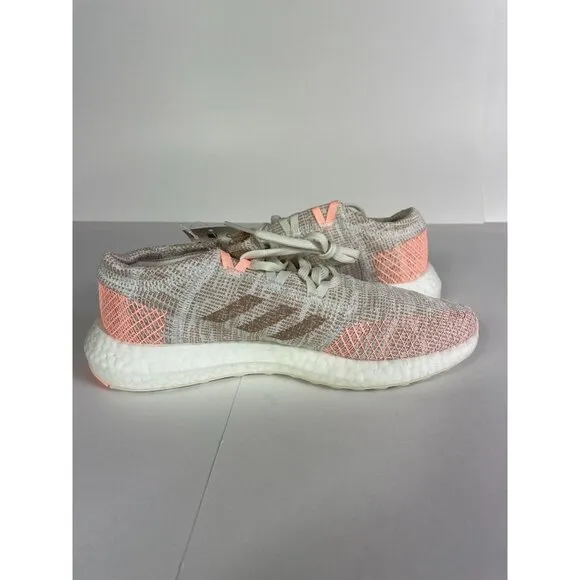 Adidas Girls PureBoost GO Size 6.5 Big Kids Pink Running Shoes Walking Sneakers