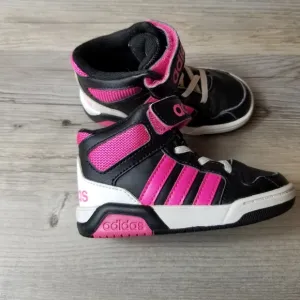 Adidas Hi Top Sneaker Black and Pink Shoes
