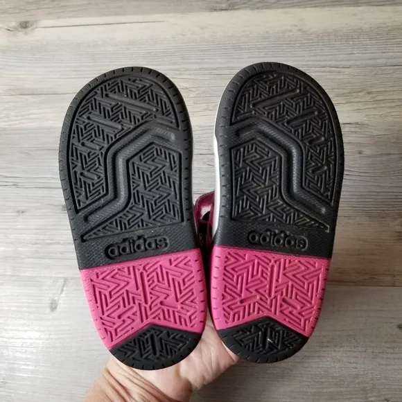 Adidas Hi Top Sneaker Black and Pink Shoes