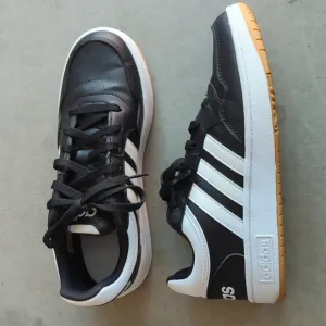 Adidas‎ Hoops 3.0 Low Black &amp; White Classic Shoes Men's Size 6