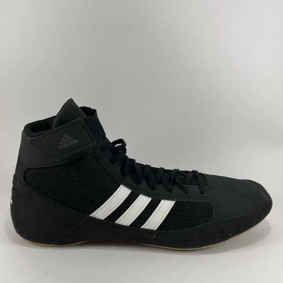 Adidas HVC Wrestling Lutte Boxing Shoes Men's Size 11 Mid Top Lace Up Black