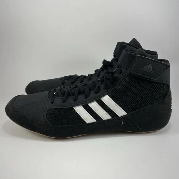 Adidas HVC Wrestling Lutte Boxing Shoes Men's Size 11 Mid Top Lace Up Black