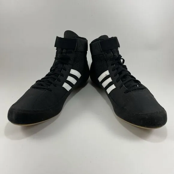Adidas HVC Wrestling Lutte Boxing Shoes Men's Size 11 Mid Top Lace Up Black
