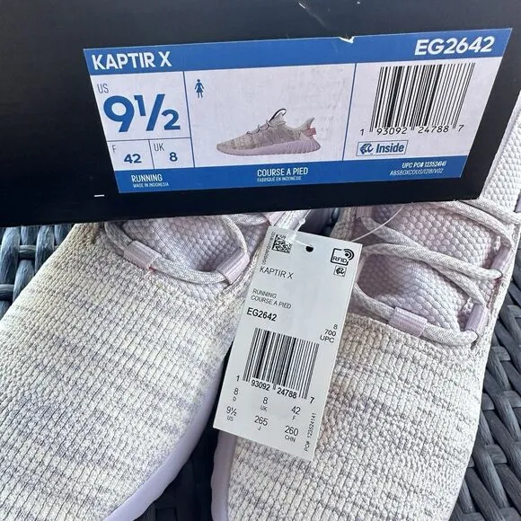 Adidas Kaptir X Ecru Tint Women's Athletic Shoes EG2642 Size 9.5