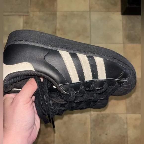 Adidas Kids Black and White Sneakers- Original Classics