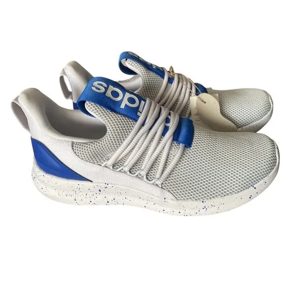Adidas Lite Racer Adapt 7.0 White Royal Blue Shoes Men 7.5 Laceless