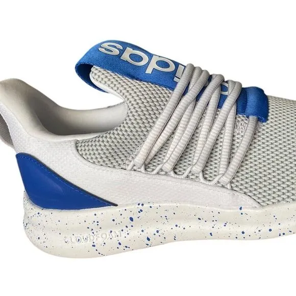 Adidas Lite Racer Adapt 7.0 White Royal Blue Shoes Men 7.5 Laceless