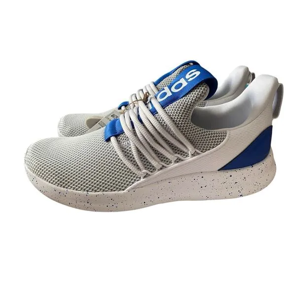Adidas Lite Racer Adapt 7.0 White Royal Blue Shoes Men 7.5 Laceless